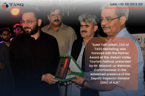 Syed Taib Gillani Honored at Jhelum Valley Tourism Festival